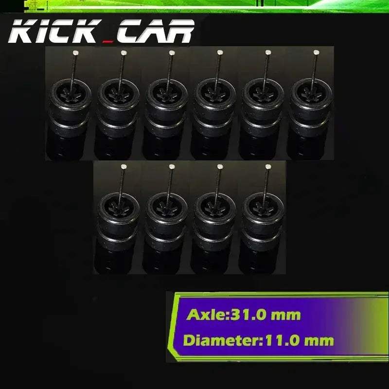 Sixty Four Scale Diecast Car Wheels With Durable Electroplated ABS - ToylandEU