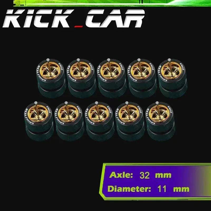 Sixty Four Scale Diecast Car Wheels With Durable Electroplated ABS - ToylandEU