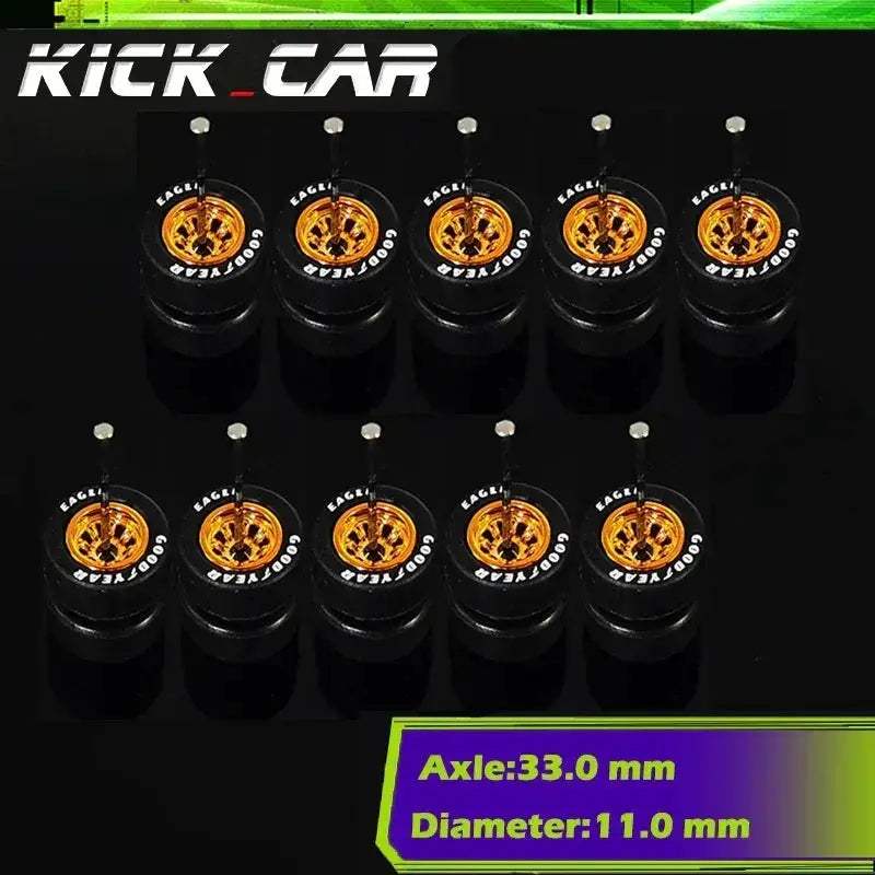 Sixty Four Scale Diecast Car Wheels With Durable Electroplated ABS - ToylandEU