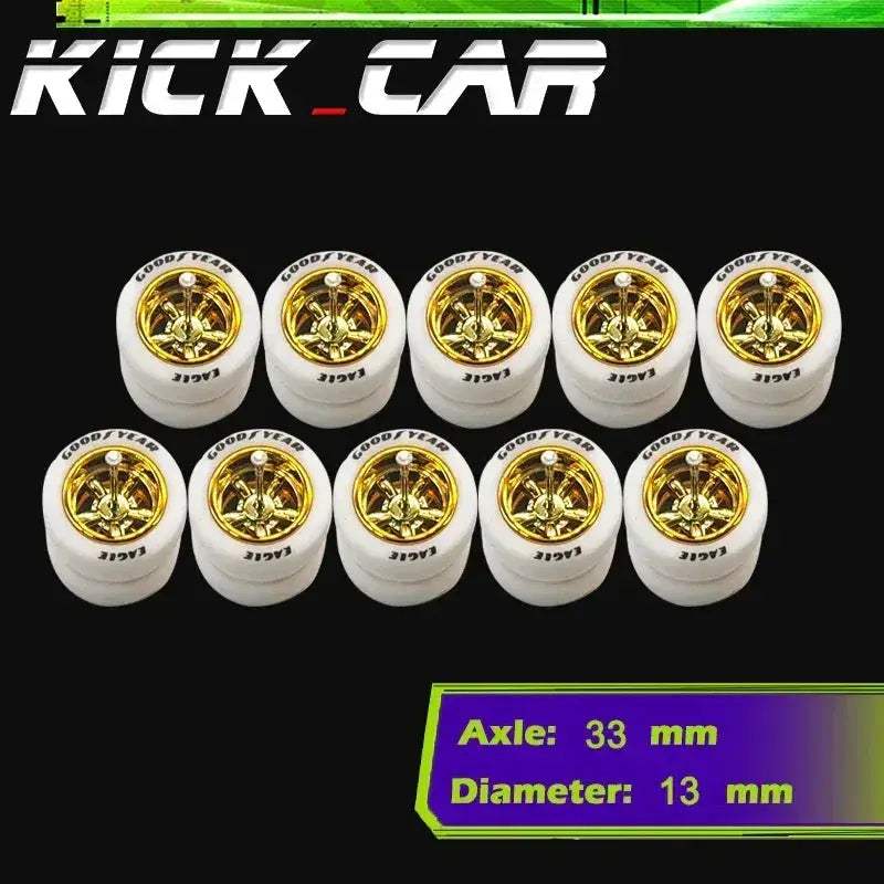 Sixty Four Scale Diecast Car Wheels With Durable Electroplated ABS - ToylandEU