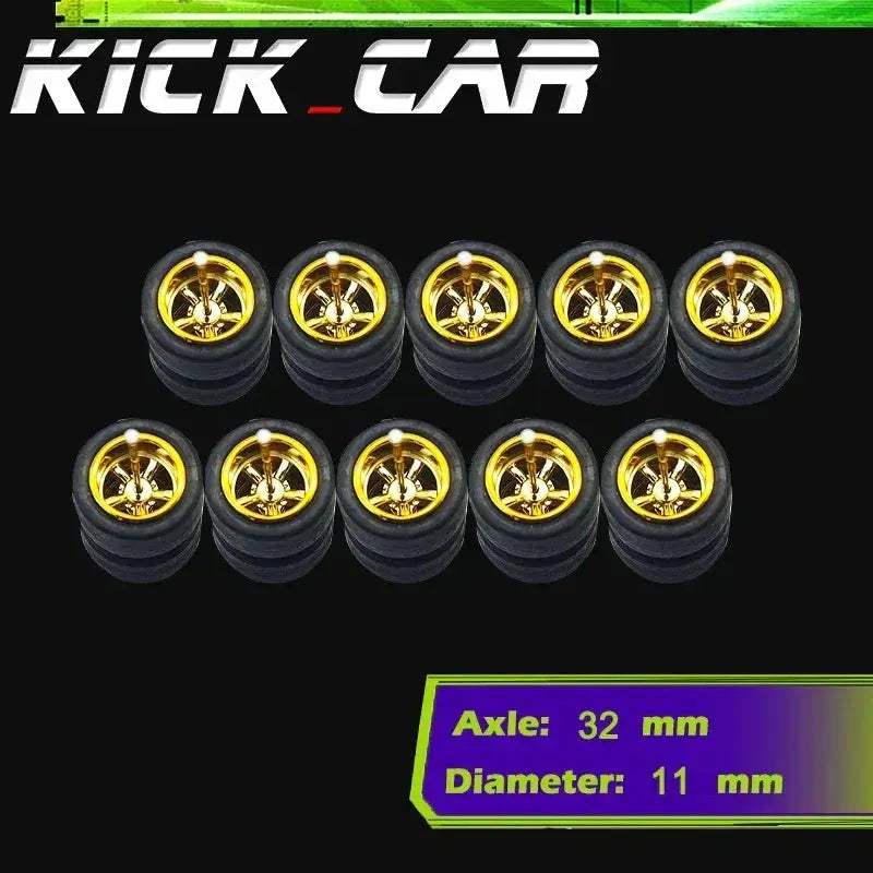 Sixty Four Scale Diecast Car Wheels With Durable Electroplated ABS - ToylandEU