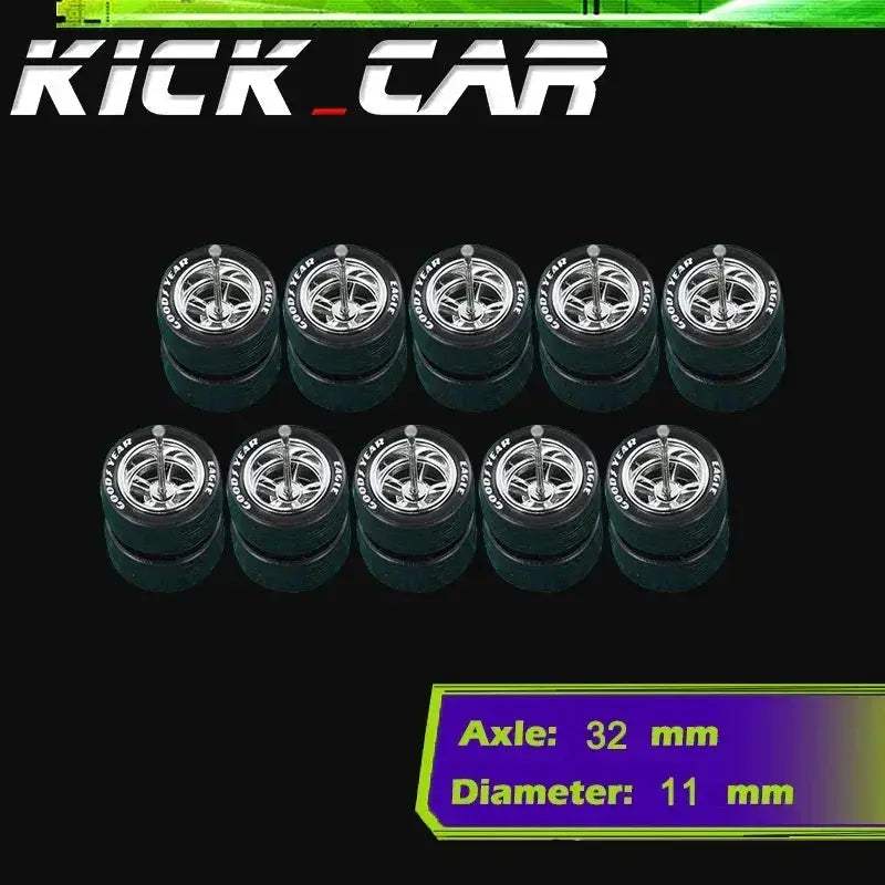 Sixty Four Scale Diecast Car Wheels With Durable Electroplated ABS - ToylandEU