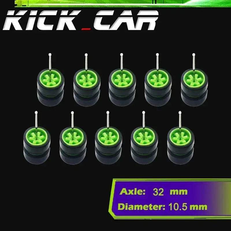 Sixty Four Scale Diecast Car Wheels With Durable Electroplated ABS - ToylandEU