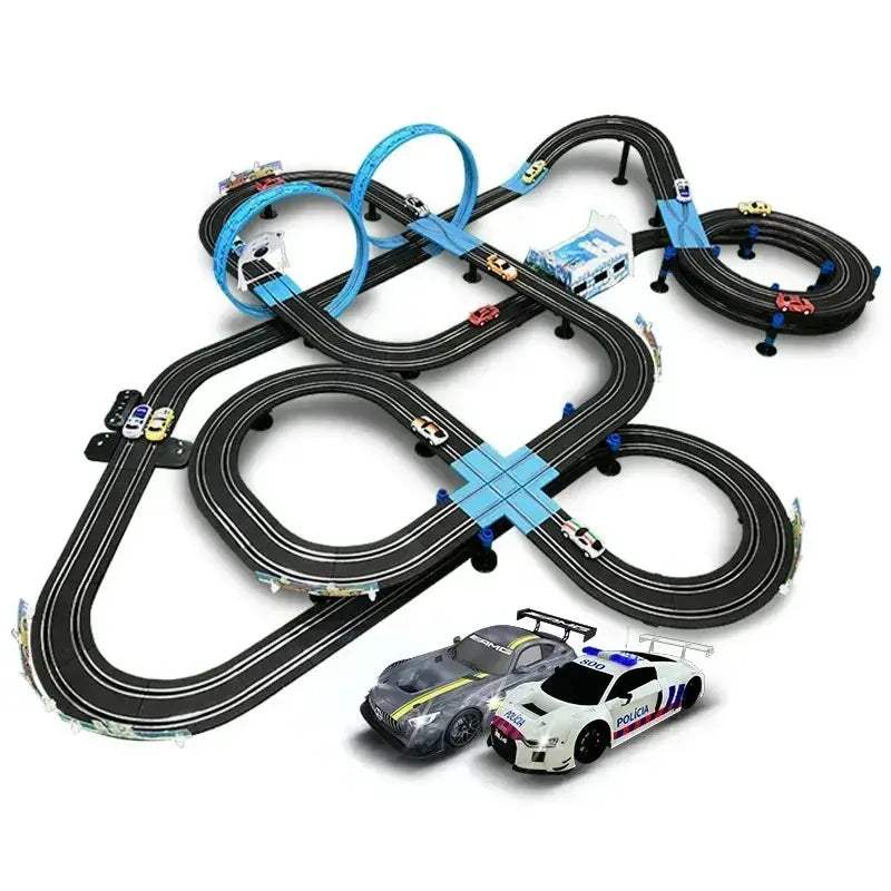 Sixty Four Scale Slot Car Racing Track Set Remote Control - ToylandEU