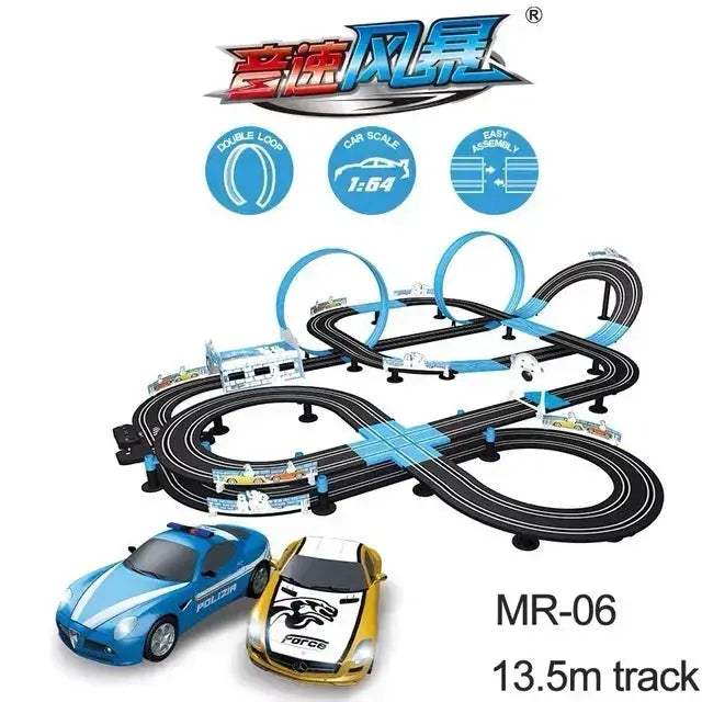 Sixty Four Scale Slot Car Racing Track Set Remote Control - ToylandEU
