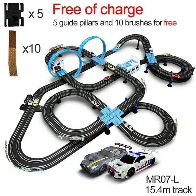 Sixty Four Scale Slot Car Racing Track Set Remote Control - ToylandEU