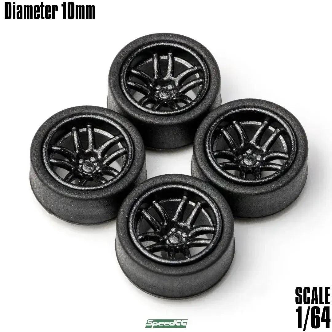  SixtyFour ABS Wheels Rubber Tires For Model Cars -  ToylandEU™
