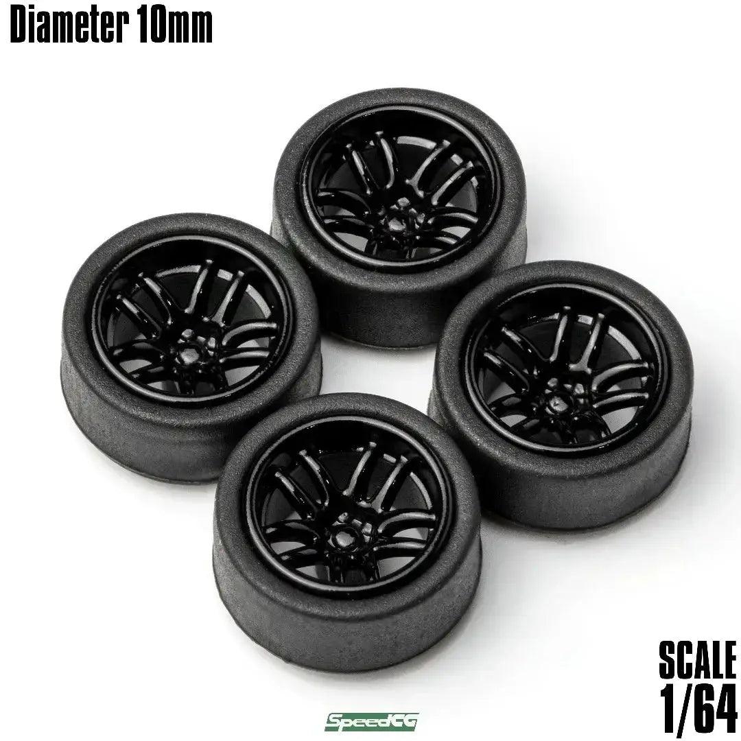  SixtyFour ABS Wheels Rubber Tires For Model Cars -  ToylandEU™