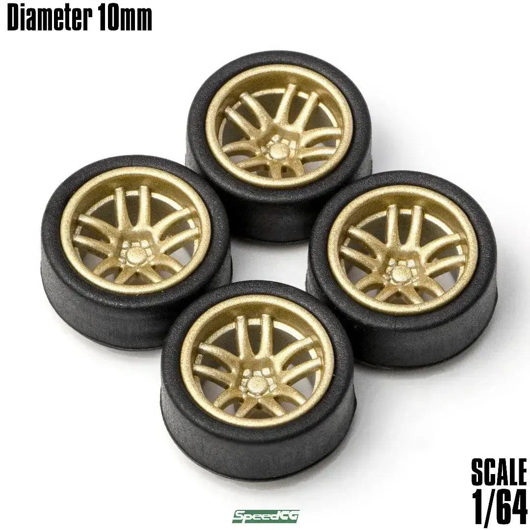  SixtyFour ABS Wheels Rubber Tires For Model Cars -  ToylandEU™