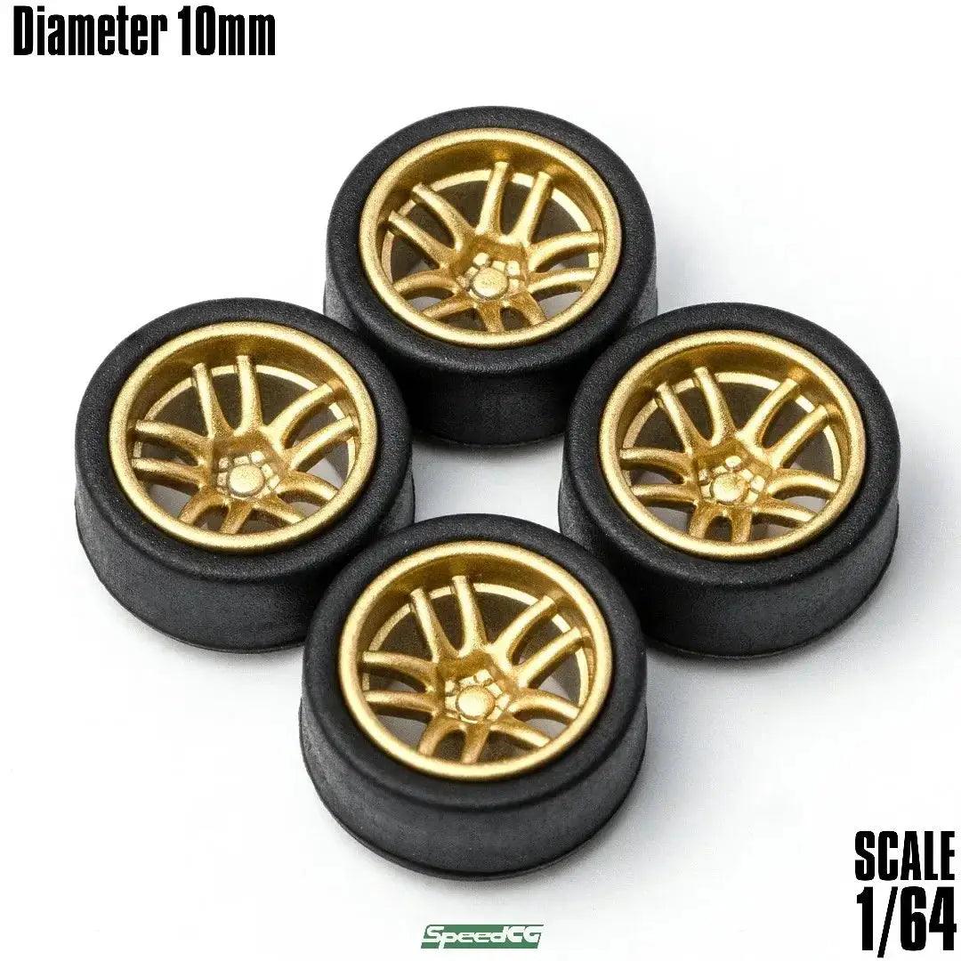  SixtyFour ABS Wheels Rubber Tires For Model Cars -  ToylandEU™