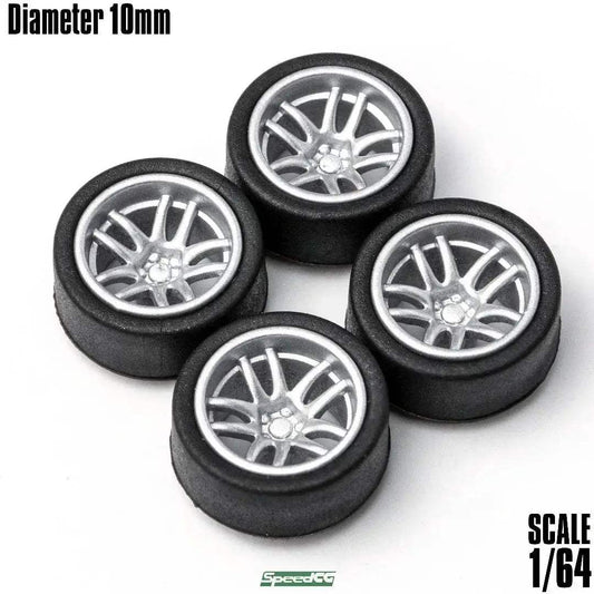  SixtyFour ABS Wheels Rubber Tires For Model Cars -  ToylandEU™