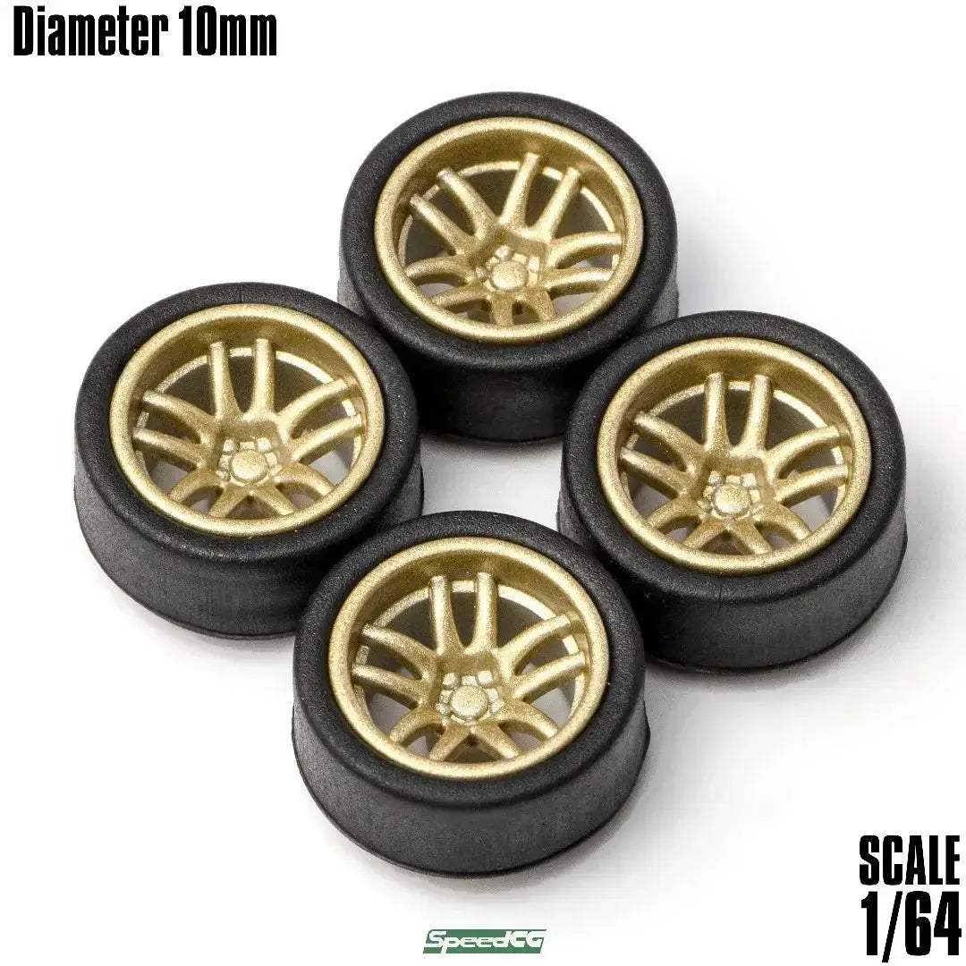 SixtyFour ABS Wheels With Durable Rubber Tires For Model Cars - ToylandEU