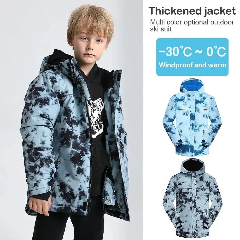  Waterproof Kids Snow Jacket Hooded Warm Winter Coat -  ToylandEU™