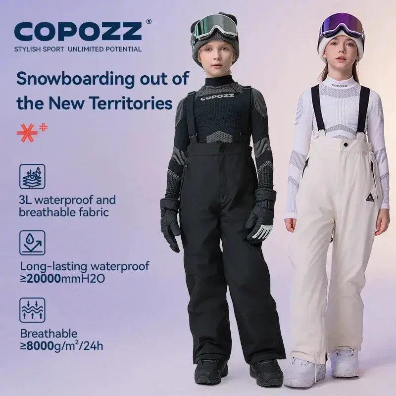  Kids Ski Pants All In One Windproof Waterproof Overalls -  ToylandEU™