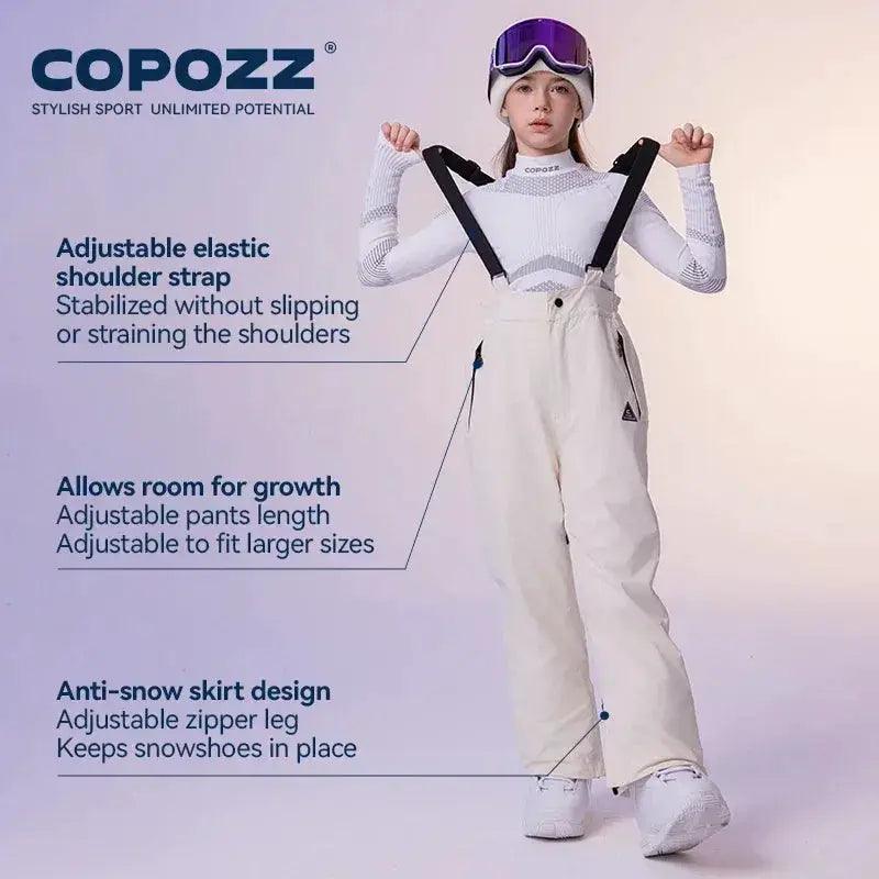  Kids Ski Pants All In One Windproof Waterproof Overalls -  ToylandEU™
