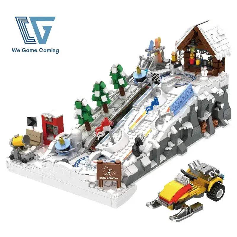Ski Resort Building Blocks Set 2200 Pieces Lego Compatible - ToylandEU