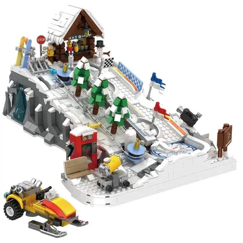 Ski Resort Building Blocks Set 2200 Pieces Lego Compatible - ToylandEU