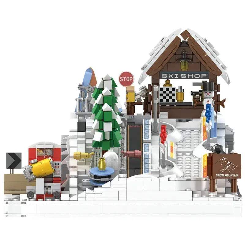 Ski Resort Building Blocks Set 2200 Pieces Lego Compatible - ToylandEU