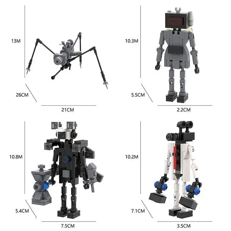 Skibidi Toilet Lego Style Building Blocks Collectible Figure - ToylandEU