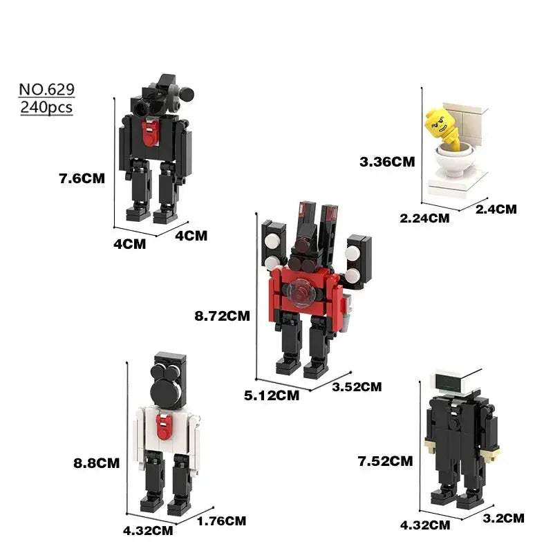 Skibidi Toilet Lego Style Building Blocks Collectible Figure - ToylandEU