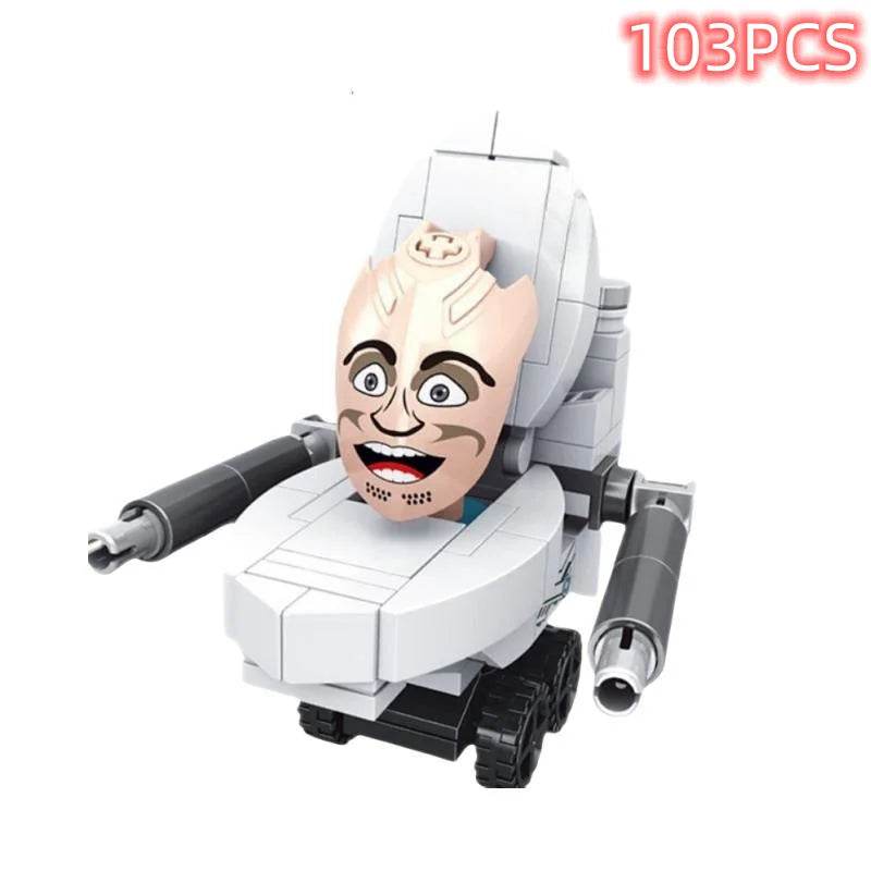 Skibidi Toilet Surveillance Man TV Compatible Building Blocks Model Action Figures Toys for Christmas Halloween Birthday Gift - ToylandEU