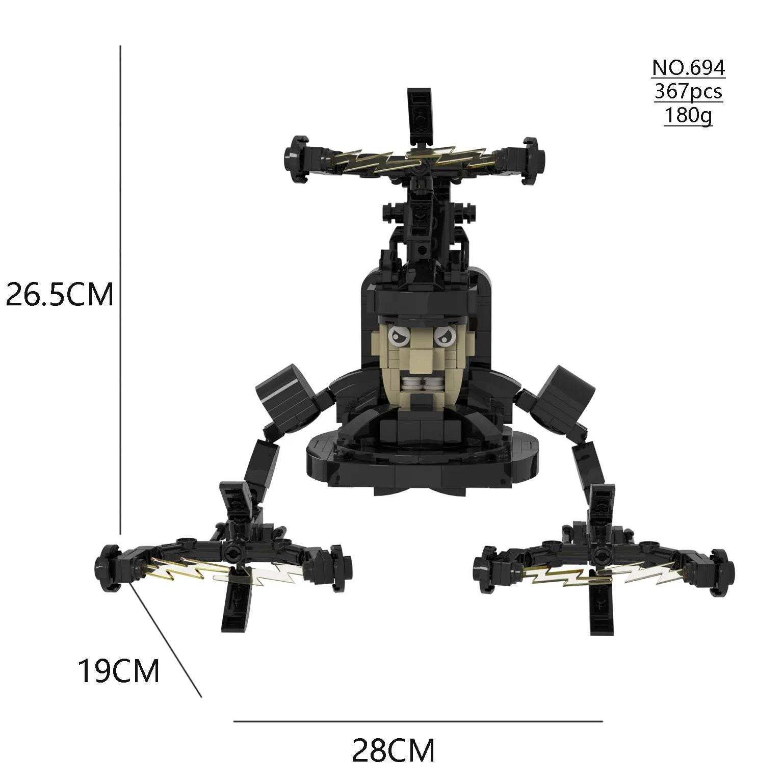 Skibidi Toilet Titan TV Man Speakerman Horror Game Bosses Camera Building Block Cartoon Doll Model Kids Birthday Halloween Gift - ToylandEU