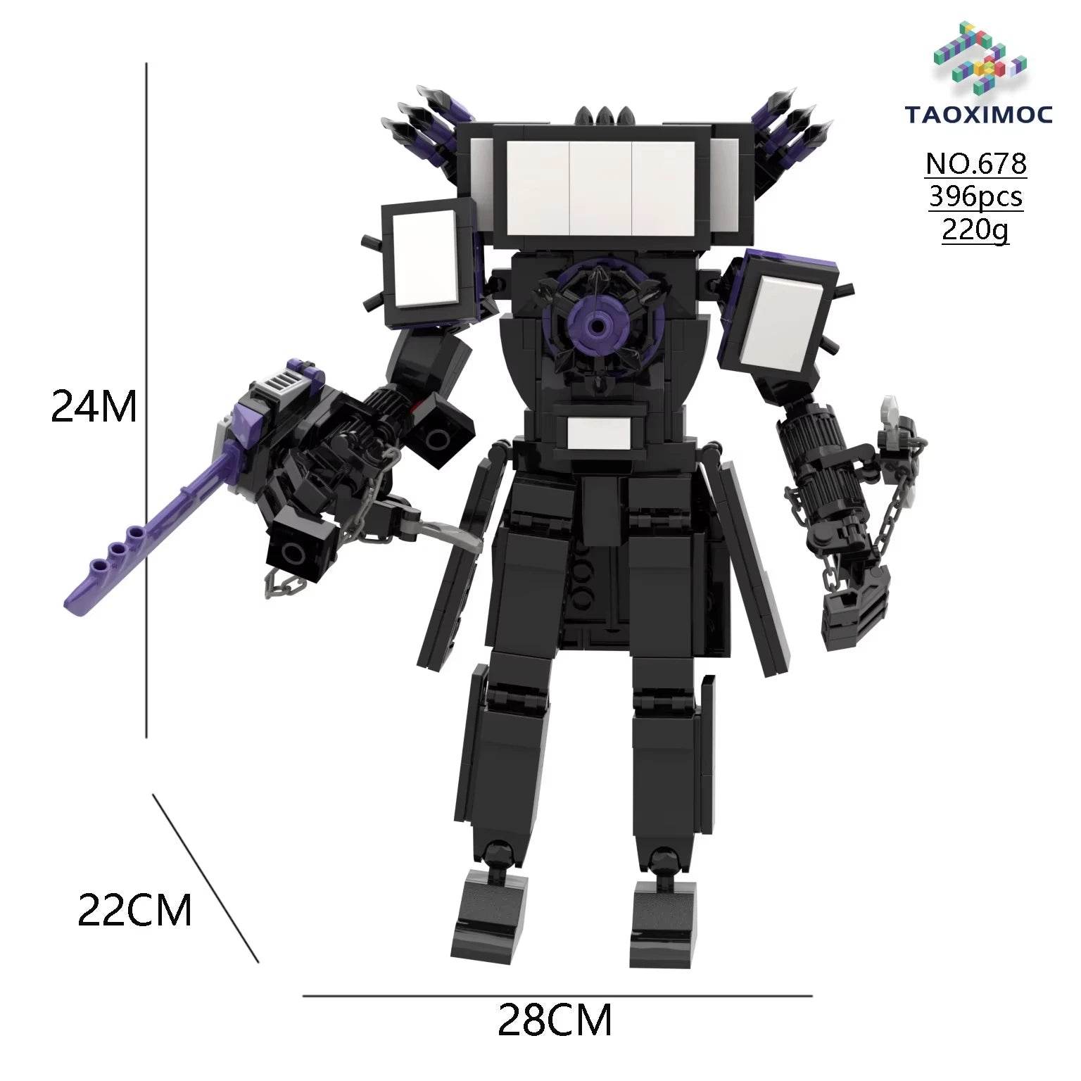 Skibidi Toilet Titan TV Man Speakerman Horror Game Bosses Camera Building Block Cartoon Doll Model Kids Birthday Halloween Gift - ToylandEU