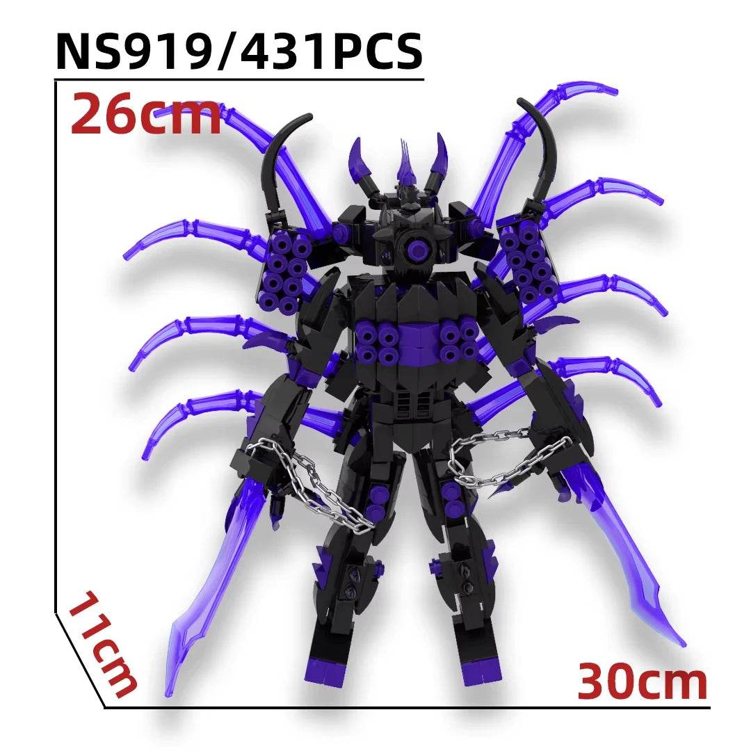 Skibidi Toilet Titan TV Man Speakerman Horror Game Bosses Camera Building Block Cartoon Doll Model Kids Birthday Halloween Gift - ToylandEU