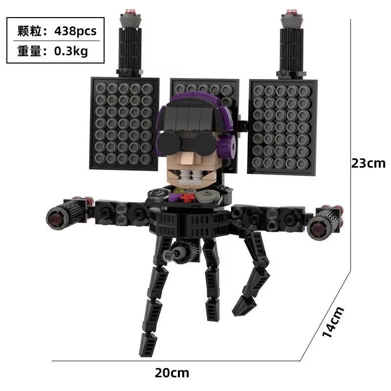 Skibidi Toilet Titan TV Man Speakerman Horror Game Bosses Camera Building Block Cartoon Doll Model Kids Birthday Halloween Gift - ToylandEU