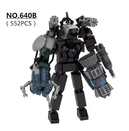 Skibidi Toilet Titan TV Man Speakerman Horror Game Bosses Camera Building Block Cartoon Doll Model Kids Birthday Halloween Gift - ToylandEU