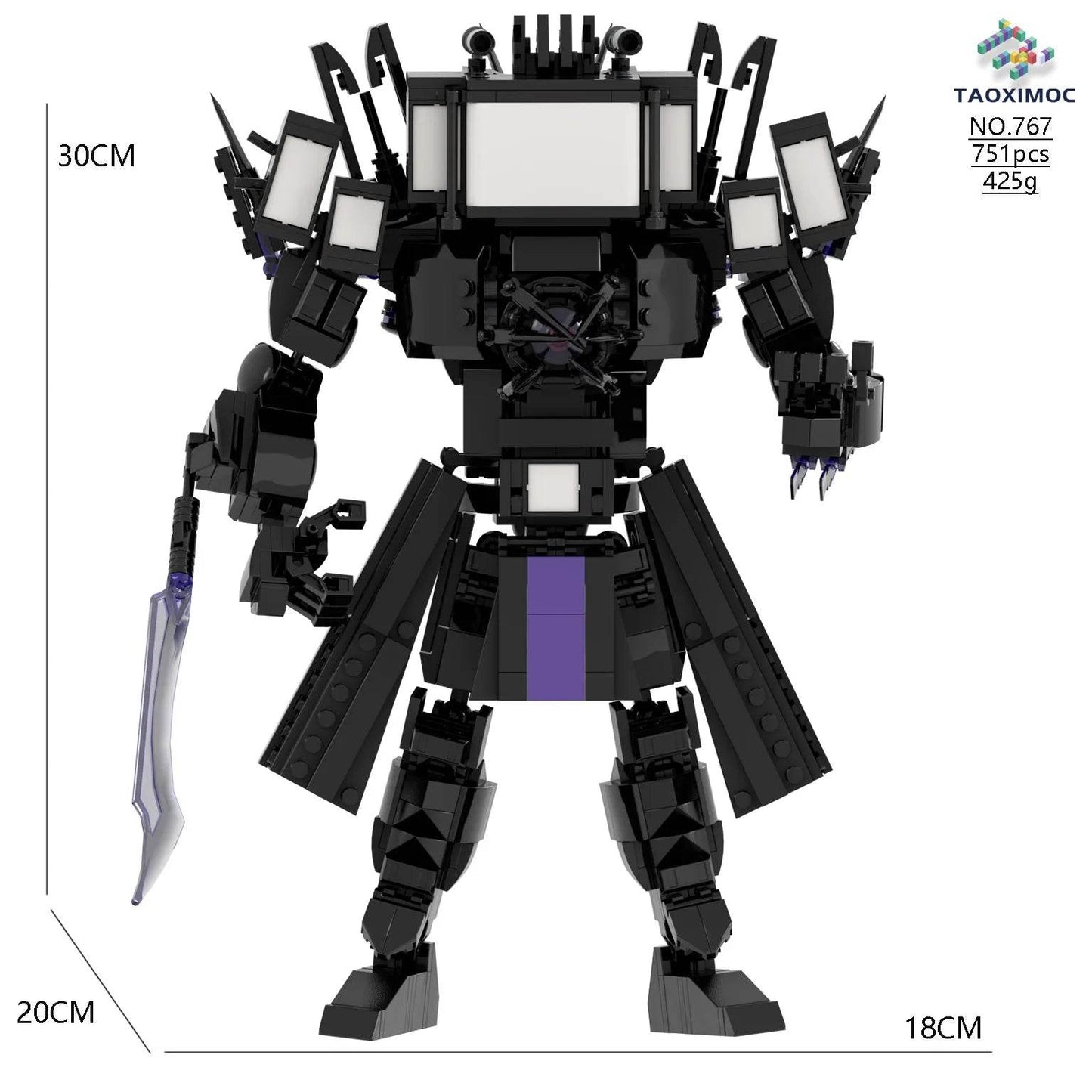 Skibidi Toilet Titan TV Man Speakerman Horror Game Doll Model - ToylandEU