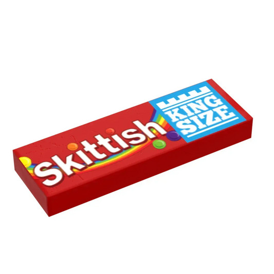 Skittish Candy King Size Custom Printed LEGO 1x3 Tile - ToylandEU