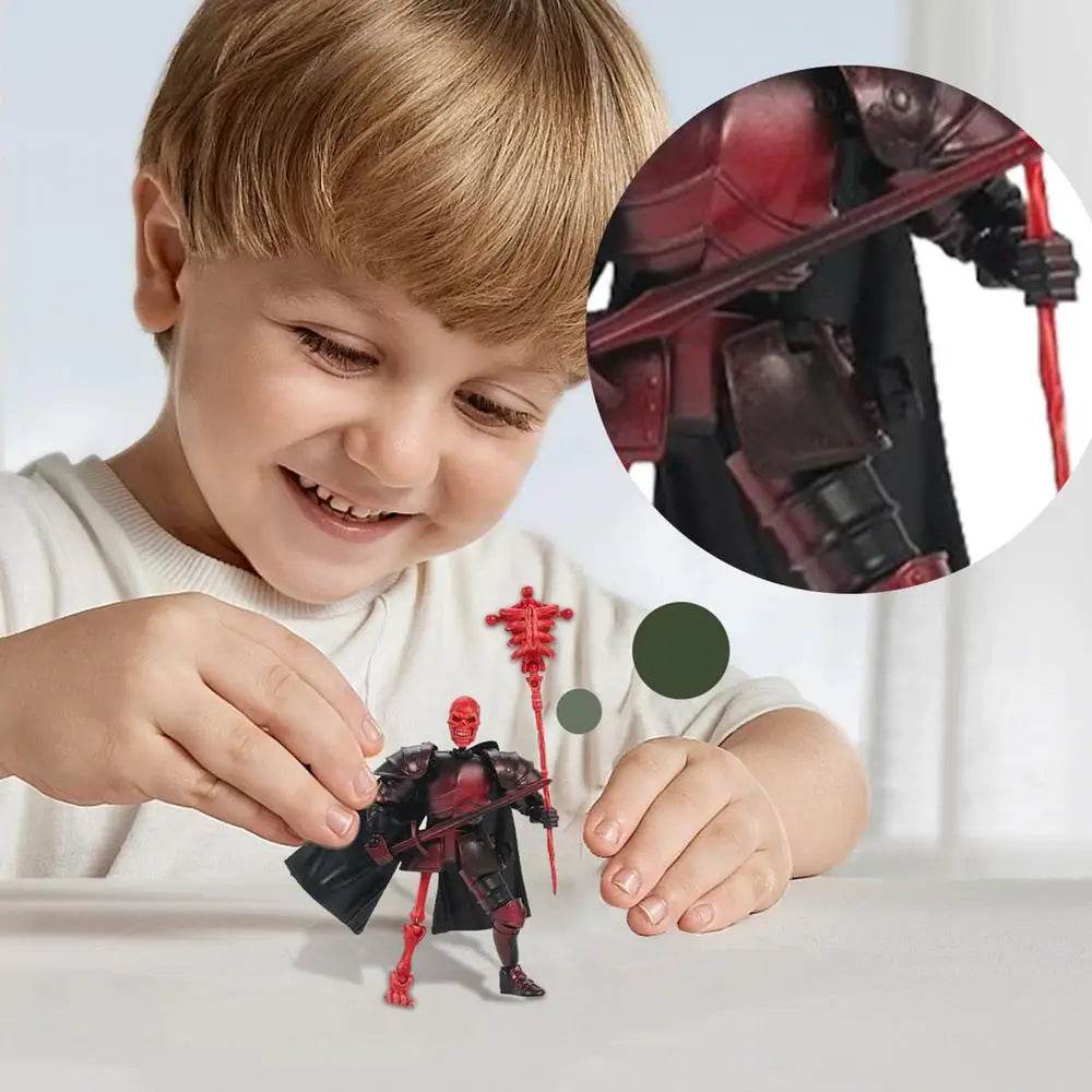 Skull Action Figure Multi-Jointed Cool Design For Desktop - ToylandEU