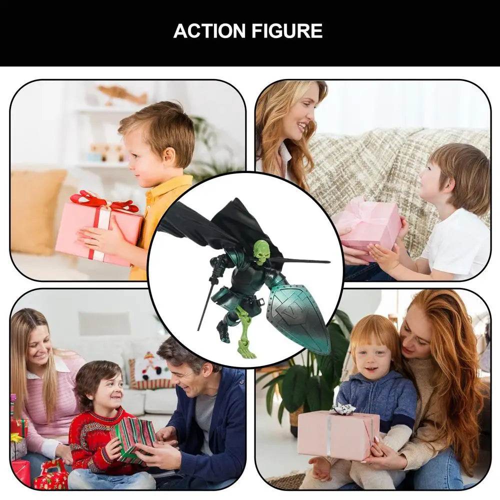 Skull Action Figure Multi-Jointed Cool Design For Desktop - ToylandEU