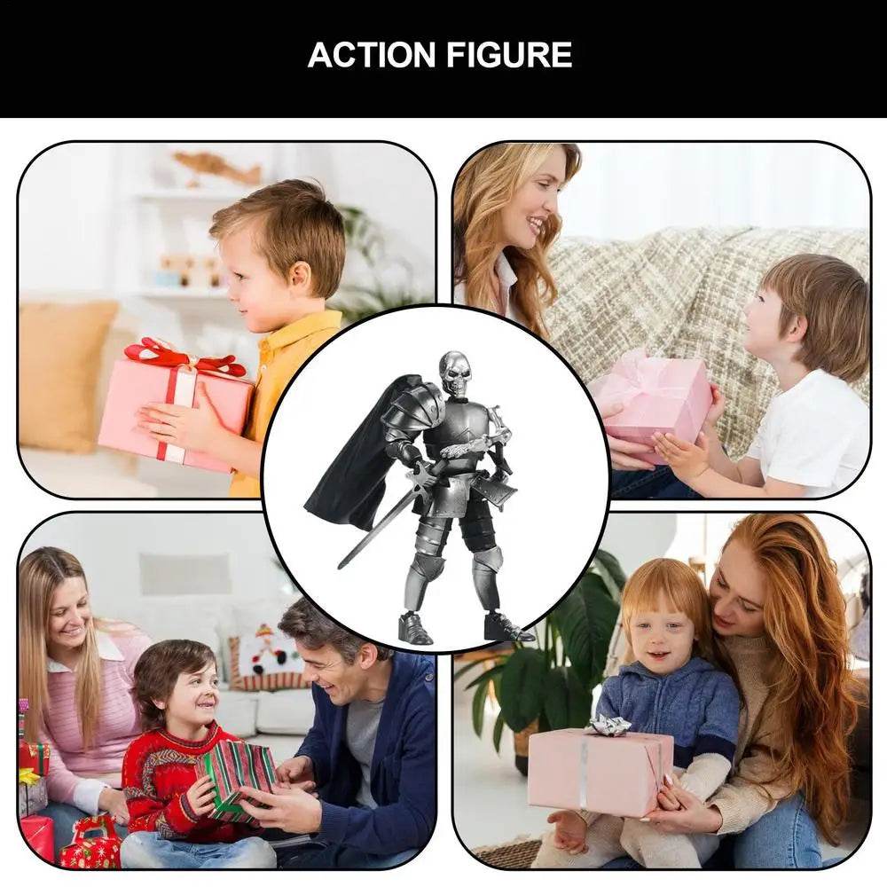 Skull Action Figure Multi-Jointed Cool Design For Desktop - ToylandEU