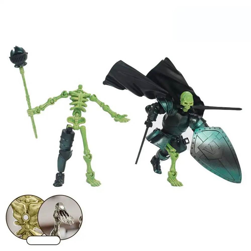 Skull Action Figure Multi-Jointed Cool Design For Desktop - ToylandEU