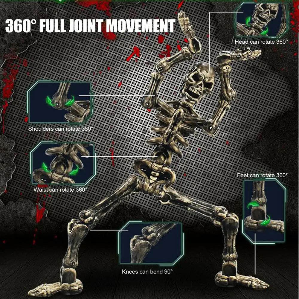 Skull Action Figure Multi-Jointed Cool Design For Desktop - ToylandEU