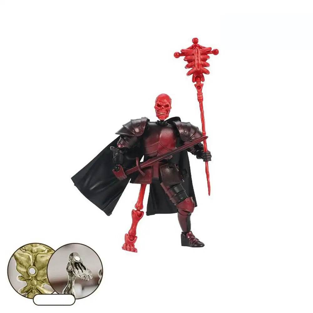Skull Action Figure Multi-Jointed Cool Design For Desktop - ToylandEU