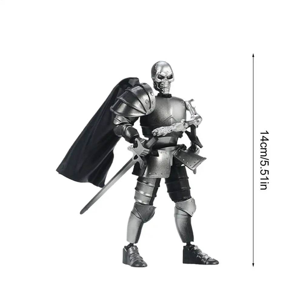 Skull Action Figure Multi-Jointed Cool Design For Desktop - ToylandEU