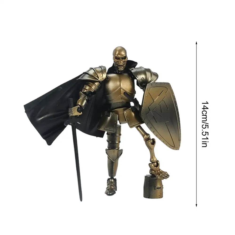 Skull Action Figure Multi-Jointed Cool Design For Desktop - ToylandEU