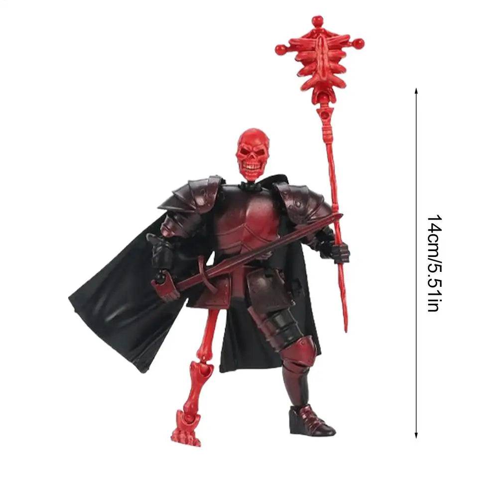 Skull Action Figure Multi-Jointed Cool Design For Desktop - ToylandEU