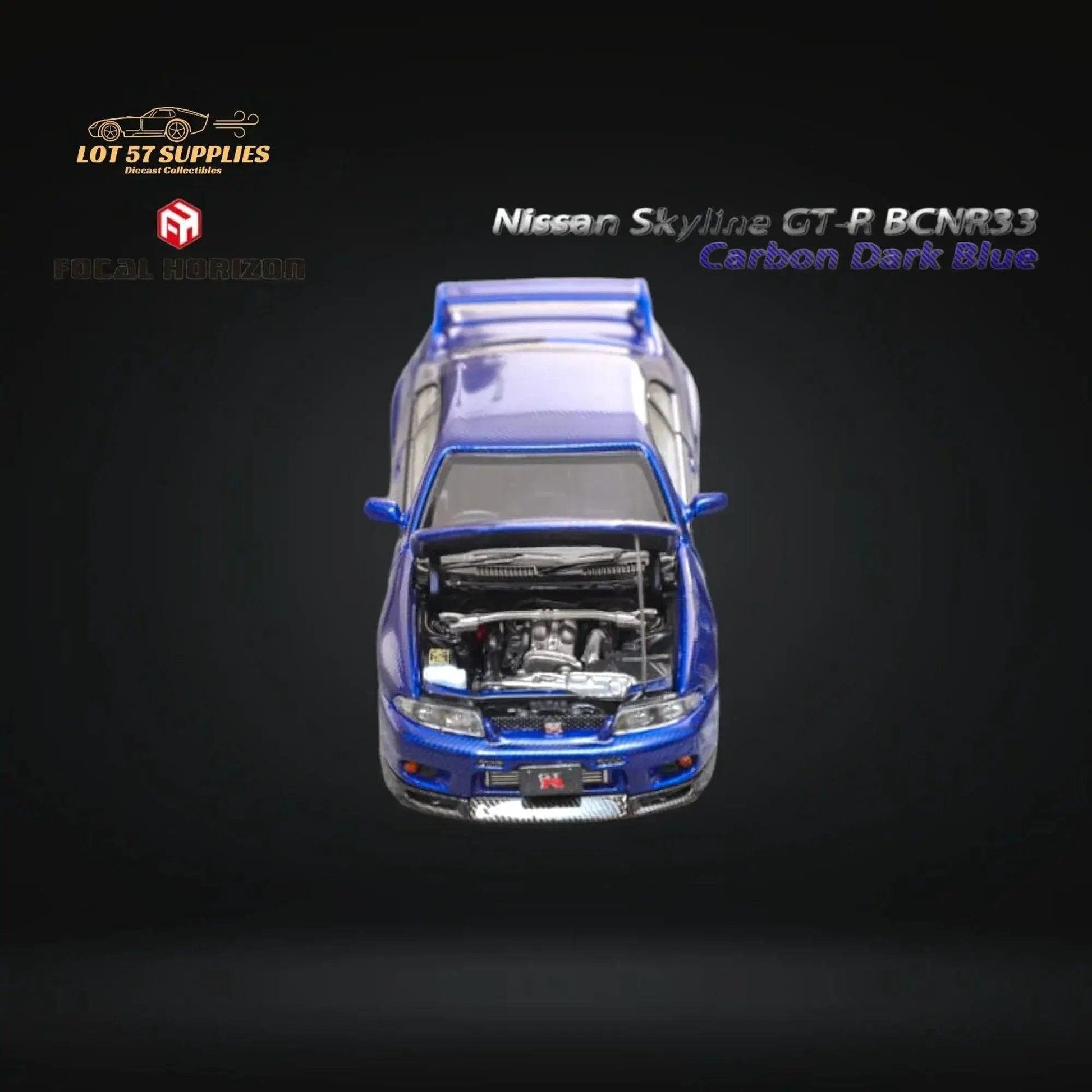  Skyline GTR R33 Diecast Carbon Open Hood 1To64 Scale -  ToylandEU™