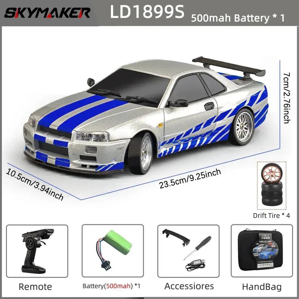  Skymaker RC Drift Car Gyro RWD Stabilized Alloy Body -  ToylandEU™