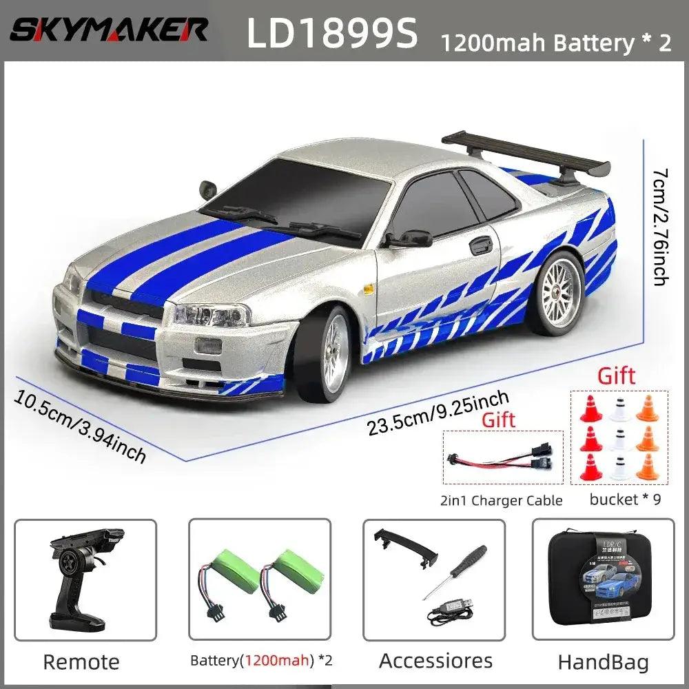  Skymaker RC Drift Car Gyro RWD Stabilized Alloy Body -  ToylandEU™
