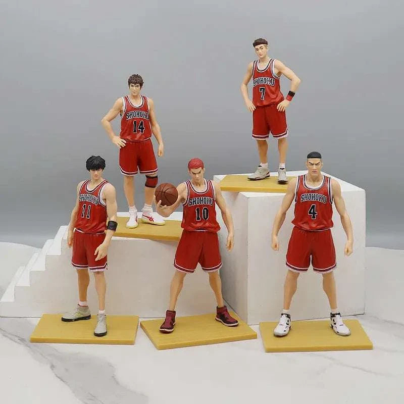  Slam Dunk Action Figures 5 Piece Bundle PVC 17cm 