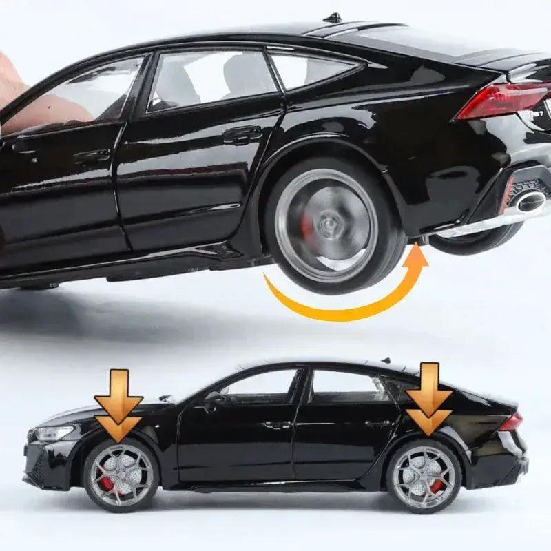 Sleek Audi RS7 Diecast Car 1:24 Sound Light Toyland EU -  ToylandEU™