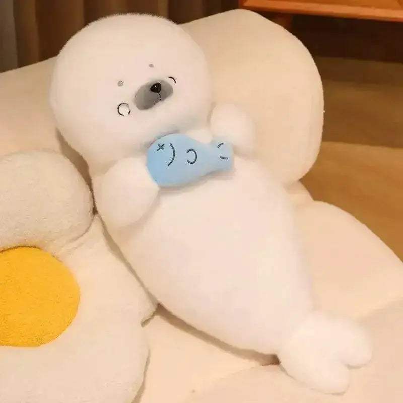 Sleeping Seal Kawaii Plush Toy Pillow Gift For Kids - ToylandEU