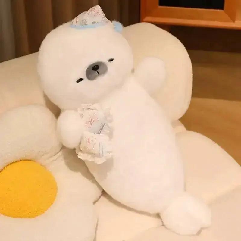  Sleeping Seal Plush Toy Pillow Cute Kawaii Design For Kids -  ToylandEU™