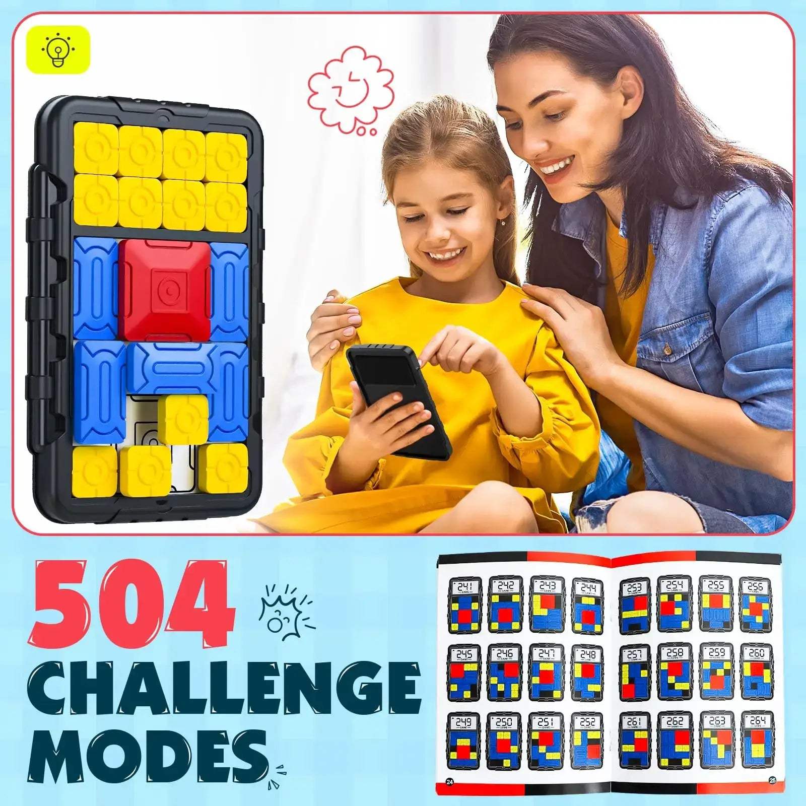  Slide Puzzle Brain Teaser 500 Levels For Logic Thinkers -  ToylandEU™
