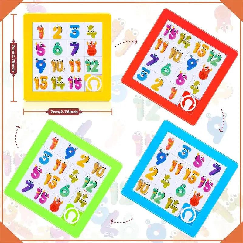  Slide Puzzle Educational Toy Brain Teaser IQ Boost -  ToylandEU™
